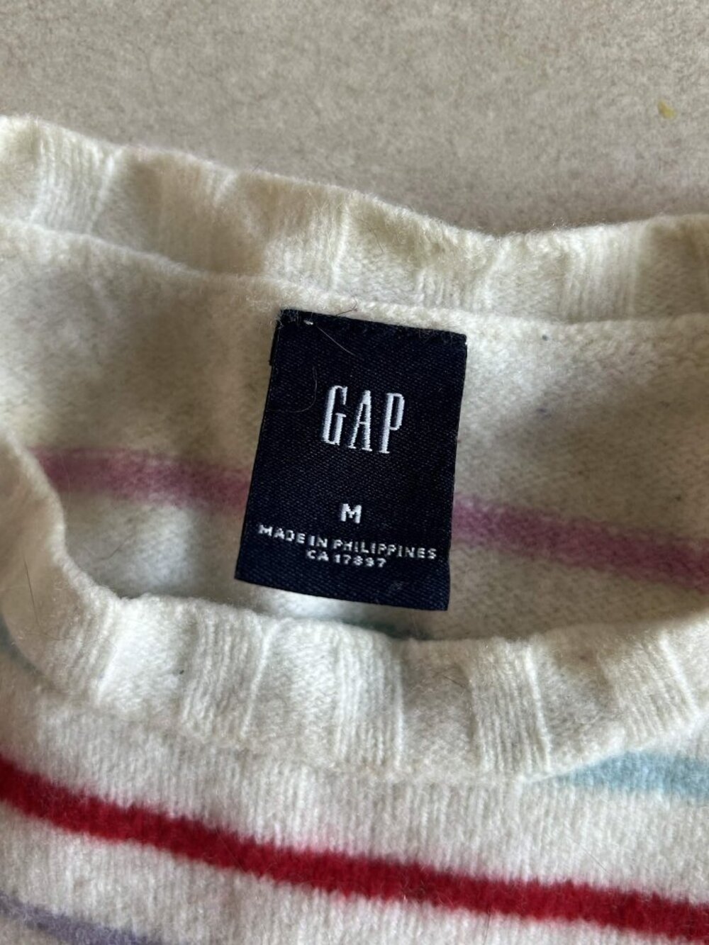 GAP Cream Striped Wool Sweater ALT ASO Hermione Granger - Picture 6 of 8